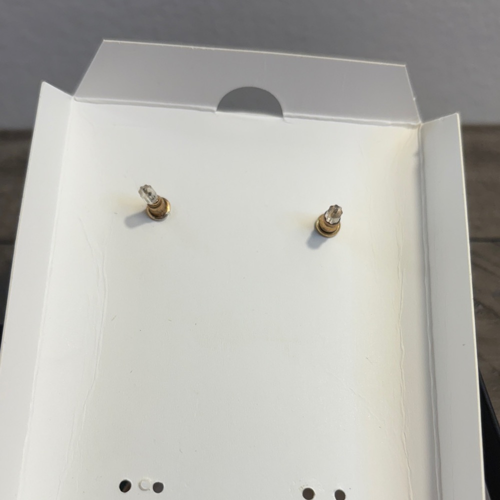 Thalia Sodi Gold and Emerald Green Chain Earrings - Picture 2 of 3